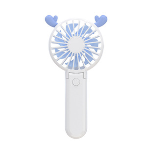 Handheld Mini Fan Portable Rechargeable USB Foldable Cartoon Style Outdoor Use - Product Image 1