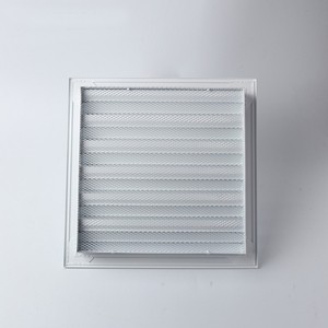 Hợp kim nhôm tường Vent louver Bìa vuông không thấm nước Air Vent lưới tản nhiệt HVAC tùy chỉnh trong nhà màu trắng trọng lực louvers - Product Image 4