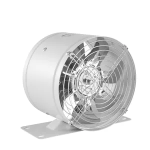 Ventilador industrial de alta calidad FD250 de 10 pulgadas, escape abierto de metal con motor de CA montado en la pared axial de aumento de temperatura de bajo ruido