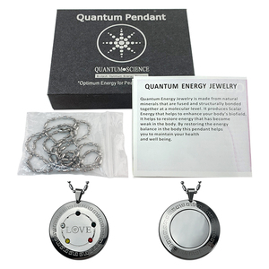 Pendentif à énergie scalaire en acier inoxydable 316L, sain, quantique, nano-magnétique, bio-sciences, équilibre, respectueux de l'environnement, EMF - Product Image 6