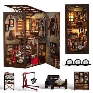 Produttore 3d Puzzle libro in legno Nook case per bambole da te materiale materiale per casa in miniatura per giocattoli Puzzle - Product Image 3