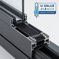 Ventana Corredera Moderna de Doble Función con Apertura Total y Ventilación Superior para Apartamentos de Gran Altura, Cocinas y Diseños de Hogares Familiares