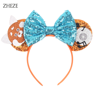 عصابة رأس أنيقة وجذابة للفتيات بتصميم ميني ماوس مع فيونكة وترتر، إكسسوار شعر للنساء للحفلات والأعياد وحفلات الزفاف - Product Image 4