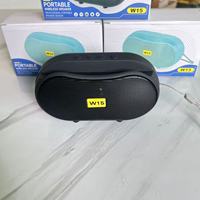 Haut-parleur Bluetooth portable W15 sans fil 5.0 pour la maison, le bureau, la radio, l'audio extérieur, mini subwoofer compact 5W avec logo personnalisé