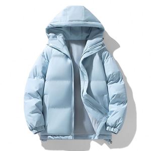 Veste d'hiver pour homme, vente chaude, imperméable, en laine épaisse, chaude, respirante, à fermeture éclair, ample, pour l'extérieur - Product Image 2