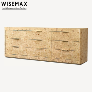 Mobili WISEMAX soggiorno moderno armadio a 9 cassetti Design retrò rettangolo in legno lucido mobili per la casa - Product Image 6