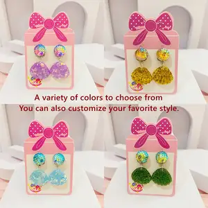 Boucles d'oreilles en coquillage de style océan créatif non piercing pour enfants filles coréennes