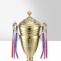 JZ 25 pouces grand trophée en métal coupe trophée en métal pour le football football matches sportifs compétitions pour honorer les réalisations