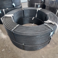 Filament de fer à béton non armé gainé PE 12,7/15,2 mm 1860 MPa BS5896 pour post-tension, projet de dalle préfabriquée en Afrique