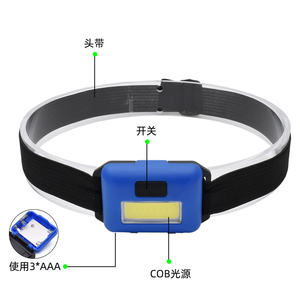 Prix bon marché haute puissance Portable lampe clignotante étanche tête avant lumière mini led COB camping lampe frontale pour la pêche en plein air - Product Image 6