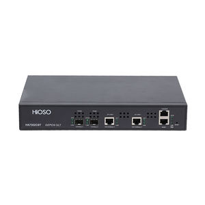 OLT Hioso HA7302CST Epon/Gepon para Interiores con 2 Puertos SFP, 2 Puertos Ethernet RJ45 de 1000M, Mini ONU de <span class=keywords><strong>Fibra</strong></span> Óptica de Alta Calidad, 128 por Cada Pon - Product Image 1