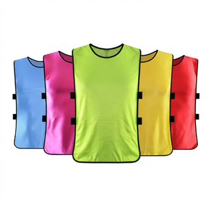 Custom 100% Polyester Soccer Bib Football Training Pinnies Breathable Mesh <b>Vest</b> for Youth Practice - Product Image 1