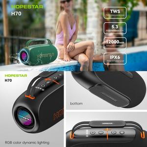 Haut-parleur sans fil <span class=keywords><strong>portable</strong></span> extérieur IPX6 étanche HOPESTAR H70 80W 12000mAh - Product Image 2