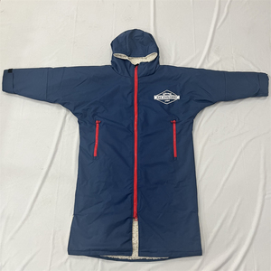 Custom Logo Long Sleeve Changing Drying Robe Adult Waterproof <strong>Surfing</strong> Poncho Winter Swimming Windproof Diving <strong>Coat</strong> - Product Image 5