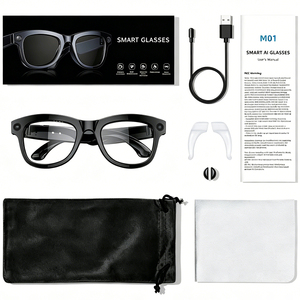 Lunettes intelligentes M01 Pro, photographie 8MP, appels Bluetooth, traduction IA en temps réel, enregistrement vidéo 1080P avec stabilisation EIS - Product Image 2