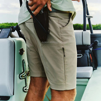 Short de gymnastique léger Topogrid de 5 pouces pour hommes séchage rapide extensible en nylon Ripstop décontracté poches fixes à la taille pour la pêche athlétique