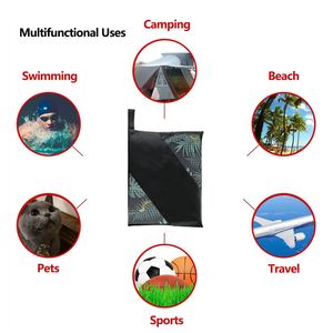 Toalla de Playa para Adultos de Microfibra de Secado Rápido y Antiarena con Logotipo Personalizado de Estilo Moderno - Product Image 6