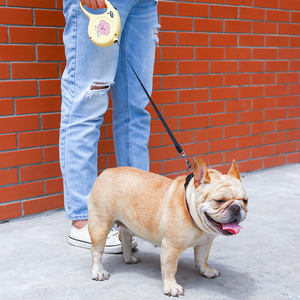 Stampa carina corda di trazione automatica 5M cartone animato forte manico morbido guinzaglio retrattile per cani per cane gatto barboncino Training Running - Product Image 2