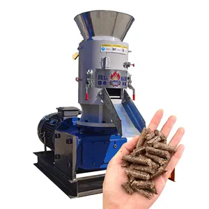 Capacidad 300-500 kg/h Máquina de procesamiento de pellets de madera pequeña duradera automática para pellets de fuego