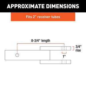 Ambull Factory ODM OEM Deux options de remorquage 6000 lb 1 pouce de trou pour <span class=keywords><strong>attelage</strong></span> à <span class=keywords><strong>boule</strong></span> avec goupille à œil, compatible avec un récepteur de 2 pouces - Product Image 2