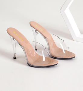 Chaussures à talons très hauts sexy 35-43, bout ouvert, 11 cm, sandales transparentes pour club de nuit, sandales transparentes pour femmes, chaussures à talons - Product Image 2
