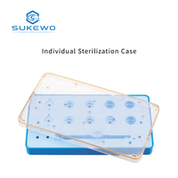 KEWO Vitrectomy Surgical Lens Operating Prism Lenses Fixation Ring Forceps Sterilization Box Ophthalmic Surgical Instrument