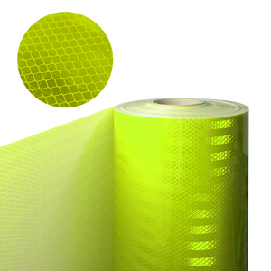 Huỳnh quang vôi màu vàng màu xanh lá cây phản chiếu Vinyl kỹ thuật lớp lăng kính retroreflective tấm phim tấm cho các dấu hiệu đường bộ - Product Image 5