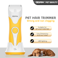 Tondeuse électrique professionnelle pour chien LILIPRO PT302, kit de tondeuse à poils pour animaux sans fil, machine à raser silencieuse pour chat, kit de produits de toilettage