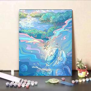 Dipinto Digitale Fai-da-Te Moderno, Paesaggio con <span class=keywords><strong>Tulipani</strong></span> e Rose, Alta Qualità, Dimensioni Personalizzabili, Arte per Soggiorno - Product Image 5