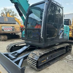 Excavadoras Kobelco SK75 Usadas en Venta, Precio Económico, Importación Original, Excavadora de Cadenas de Acero Kobelco 75 de Segunda Mano en Buen Estado - Product Image 3