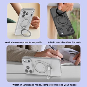 Coque de téléphone antichoc en TPU uni compatible avec la série MagSafe pour 17 Pro Max, compatible transfrontalier - Product Image 4