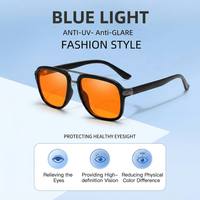 Sunray OEM ODM Fournisseur en gros Personnalisé Classique Confortable Léger Durable Flexible TR90 Lentille AC Anti-lumière bleue pour la fatigue oculaire numérique