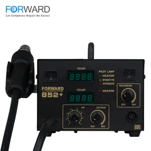 FORWARD 852 + 热风焊台铁返工有热枪，用于焊接和脱焊PCB主板手机组件