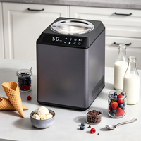Machine à crème glacée numérique tactile 2,5 L entièrement automatique, pour la crème glacée maison, le gelato, les slushies, le yogourt glacé