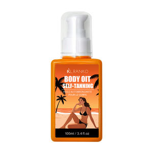 Huile scintillante biologique 100ml pour le visage et le corps Hydratant léger et longue durée avec spray bronzant naturel à l'aspect doré - Product Image 2