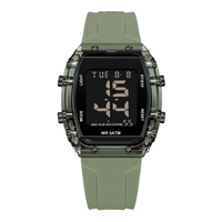 Jam tangan logo kustom jam tangan mewah pergelangan tangan pria grosir jam tangan Digital pergelangan tangan anak-anak ALARM untuk pria