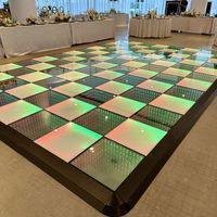 Projecteurs de piste de danse LED en verre 3D pour les fêtes de mariage et la discothèque Mode de contrôle DMX512 pour les hôtels et les événements