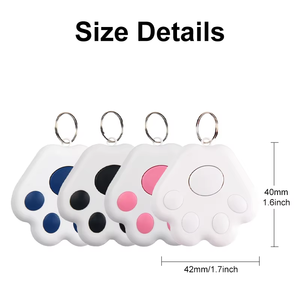 Zenidoo Smart Mini Plastic <b>GPS</b> Tracker Key Kids Bag Finder Dog Cat Pet Locator Bluetooth 4G/5G Real-Time Tracking Android/iOS - Product Image 2