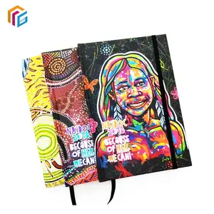 A4 A5 Diary Notebook Stone Paper Loose Leaf Cute Binder With Pen Holder Kawaii Notebooks For Students