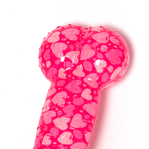 2025 Offre Spéciale Tpr Bone Pink Squeak Dog Toy interaction avec beaucoup de jouets pour chiens de coeurs - Product Image 2