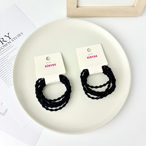 Élastiques à cheveux Xinyue en nylon noir pour usage quotidien - Product Image 2