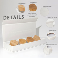 Crème Visage Lip Mud 5g Pot en Verre Couvercle en Bambou Coffret Magnétique Soin de la Peau Personnalisable Couleur Logo Commande en Gros Fournisseur
