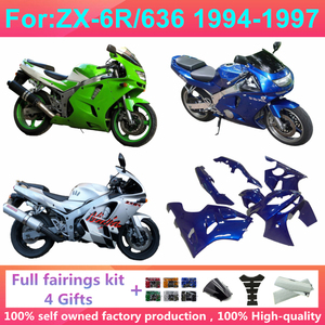 Accesorios para Motocicleta, Kit Completo de Carenado Compatible con Zx6r Zx-6r 94 95 96 97 1994 1995 1996 1997, Carenados de Carrocería Zx-6r/636 1994-1997 - Product Image 1