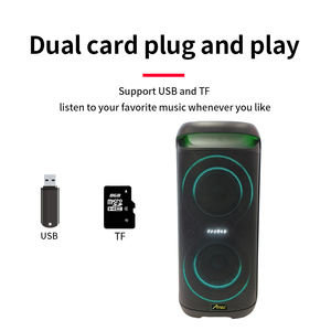 2024 nuevo modelo de luz Led Super Bass caja de sonido altavoz Dual 6,5 pulgadas Partybox TWS altavoz - Product Image 4