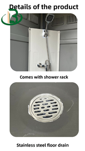 Bagno Portatile di Lusso di Alta Qualità, Toilette Esterna con Compostaggio, Doccia <span class=keywords><strong>Mobile</strong></span> Staccabile - Product Image 2