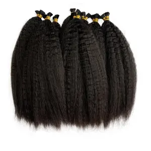 Wholesale Virgin Hair Bundles Cuticle Aligned Virgin Hair Vendors Yaki Straight Chinese Hair 100% Top Grade High 5 Pieces