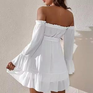 Nouvelle Robe Y2K Personnalisée à Prix Bas, Robe Courte Sexy à Une Épaule avec Volants pour Femme – Idéale pour le Look du Jour (OOTD) - Product Image 2