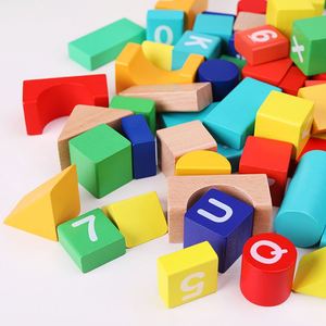 Kids Skill Stacking Numbers Alphabets <b>Block</b> Toys Environmentally Wooden <b>Building</b> <b>Blocks</b> for Toddlers - Product Image 3