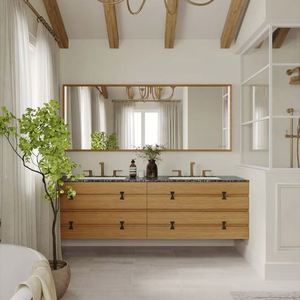 Automatic Cabinet Side Luxury Modern Washroom Plywood Bathroom <b>Vanities</b> in Malaysia - Product Image 5