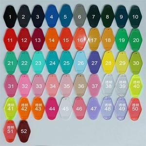 custom logo color Material promotional blank plastic Retro vintage motel room hotel keychain